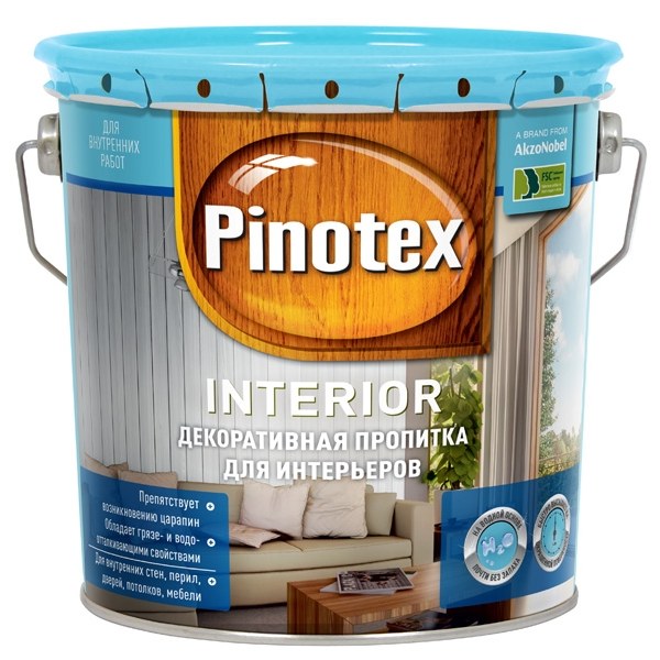 PINOTEX INTERIOR (Пинотекс Интериор) - декоративная пропитка для интерьеров PINOTEX INTERIOR (Пинотекс Интериор) - декоративная пропитка для интерьеров