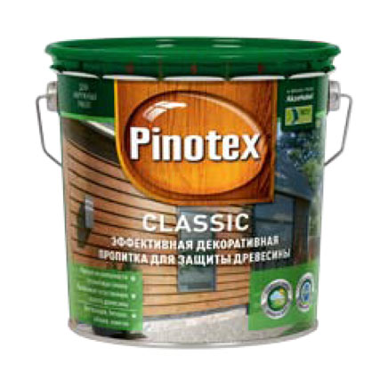 PINOTEX CLASSIK (ПИНОТЕКС КЛАССИК) — краска-антисептик для наружных деревянных поверхностей PINOTEX CLASSIK (ПИНОТЕКС КЛАССИК) — краска-антисептик для наружных деревянных поверхностей