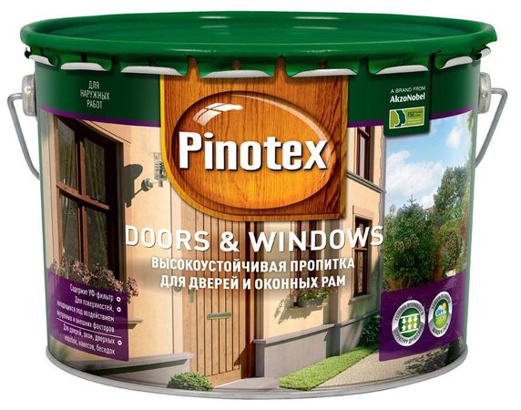 PINOTEX DOORS & WINDOWS (Пинотекс Двери и Окна) - для окрашивания древесины PINOTEX DOORS & WINDOWS (Пинотекс Двери и Окна) - для окрашивания древесины