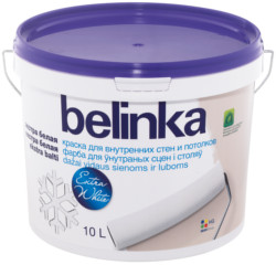 BELINKA Interior Wall Paint Extra White (БЕЛИНКА ИНТЕРЬЕРНАЯ) - краска для внутренних стен и потолков экстра белая
