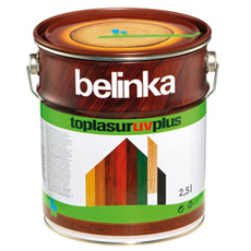 BELINKA TOPLASUR UV Plus (БЕЛИНКА ТОПЛАЗУРЬ УФ ПЛЮС) — специальная бесцветная лазурь для деревянных поверхностей с УФ-фильтром