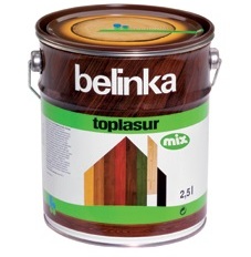 BELINKA TOPLASUR MIX (БЕЛИНКА ТОПЛАЗУРЬ МИКС) - декоративное лазурное покрытые для защиты древесины (только для колеровки)