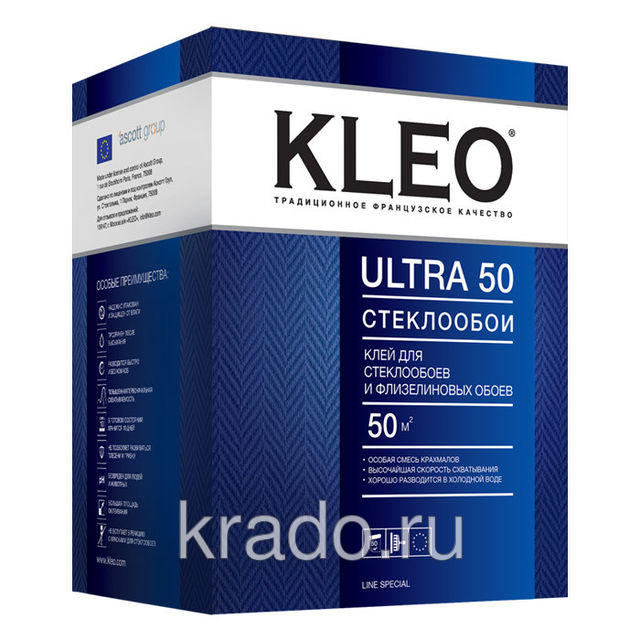 KLEO ULTRA — клей для стеклообоев, флизелиновых, текстильных и виниловых обоев,KLEO Ultra Line Premium. KLEO ULTRA — клей для стеклообоев, флизелиновых, текстильных и виниловых обоев,KLEO Ultra Line Premium.