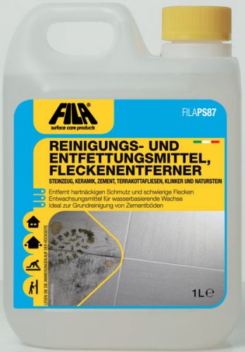FILA PS/87 моющее средство для удаления воска и обезжиривания (пятновыводидель для керамогранита) FILA PS/87 моющее средство для удаления воска и обезжиривания (пятновыводидель для керамогранита)
