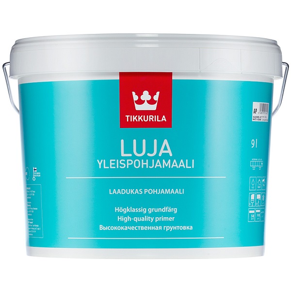 LUJA YLEISPOHJAMAALI (ЛУЯ УНИВЕСАЛЬНАЯ ГРУНТОВКА ТИККУРИЛА) - акрилатный грунт для стен и потолков LUJA YLEISPOHJAMAALI (ЛУЯ УНИВЕСАЛЬНАЯ ГРУНТОВКА ТИККУРИЛА) - акрилатный грунт для стен и потолков