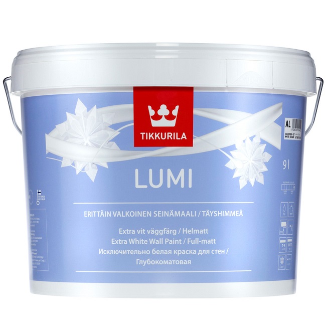 LUMI (ЛУМИ ТИККУРИЛА) — исключительно белая акрилатная краска для интерьера LUMI (ЛУМИ ТИККУРИЛА) — исключительно белая акрилатная краска для интерьера