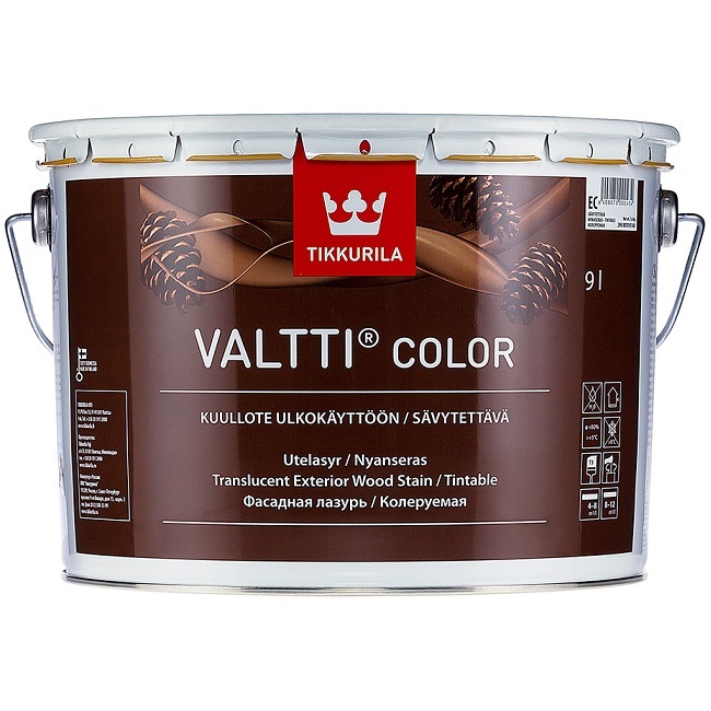 VALTTI COLOR (Валтти Колор ТИККУРИЛА) - лессирующий антисептик, лазурь для деревянных фасадов VALTTI COLOR (Валтти Колор ТИККУРИЛА) - лессирующий антисептик, лазурь для деревянных фасадов
