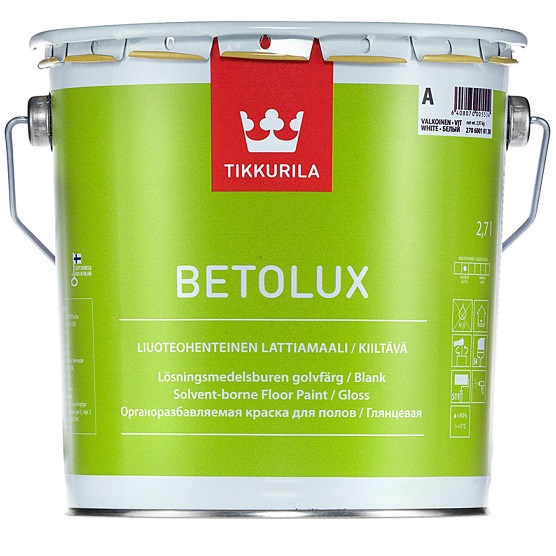 BETOLUX (БЕТОЛЮКС ТИККУРИЛА) - уретано-алкидная краска для деревянных и бетонных полов, базис А BETOLUX (БЕТОЛЮКС ТИККУРИЛА) - уретано-алкидная краска для деревянных и бетонных полов, базис А