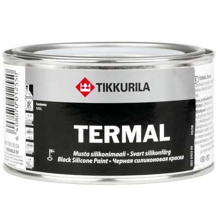 TERMAL MUSTA SILIKONIMAALI (ТЕРМАЛ ТИККУРИЛА) - черная силиконовая краска для термостойких покрытий TERMAL MUSTA SILIKONIMAALI (ТЕРМАЛ ТИККУРИЛА) - черная силиконовая краска для термостойких покрытий