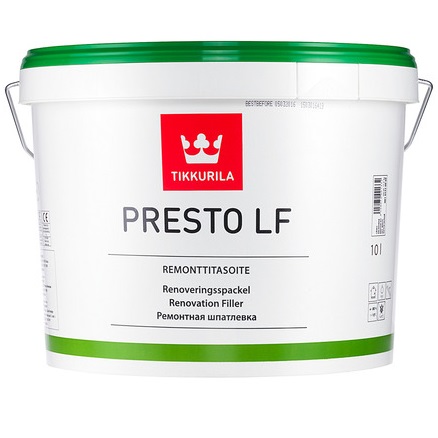 PRESTO LF (ПРЕСТО ЛФ ТИККУРИЛА) - ремонтная шпатлевка для стен и потолков PRESTO LF (ПРЕСТО ЛФ ТИККУРИЛА) - ремонтная шпатлевка для стен и потолков