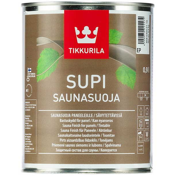 SUPI SAUNASUOJA (СУПИ САУНАСУОЯ ТИККУРИЛА) - защитный состав для влажных помещений, бани и сауны SUPI SAUNASUOJA (СУПИ САУНАСУОЯ ТИККУРИЛА) - защитный состав для влажных помещений, бани и сауны