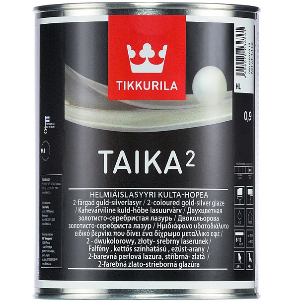 TAIKA 2 (ТАЙКА 2 ТИККУРИЛА) - двухцветная золотисто-серебристая перламутровая лазурь TAIKA 2 (ТАЙКА 2 ТИККУРИЛА) - двухцветная золотисто-серебристая перламутровая лазурь