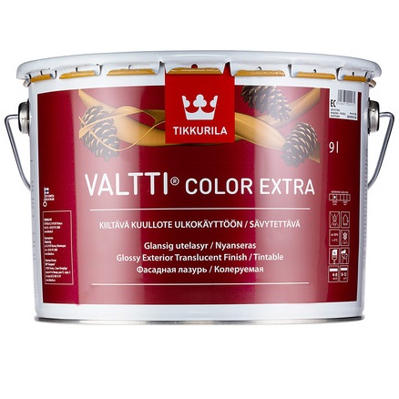 VALTTI COLOR EXTRA (Валтти Колор Экстра ТИККУРИЛА) — колеруемая фасадная лазурь для деревянных поверхностей VALTTI COLOR EXTRA (Валтти Колор Экстра ТИККУРИЛА) — колеруемая фасадная лазурь для деревянных поверхностей
