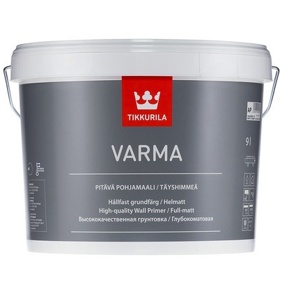 VARMA (ВАРМА ТИККУРИЛА) - акрилатная грунтовка для новых и ранее окрашенных поверхностей VARMA (ВАРМА ТИККУРИЛА) - акрилатная грунтовка для новых и ранее окрашенных поверхностей