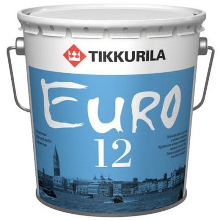 EURO 12 (ЕВРО 12) водоэмульсионная краска для стен и потолков, базис А EURO 12 (ЕВРО 12) водоэмульсионная краска для стен и потолков, базис А