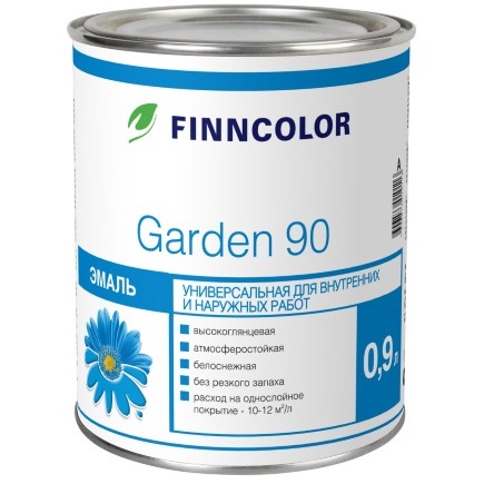 GARDEN 90 (ГАРДЕН 90) — глянцевая универсальная алкидная эмаль, базис А GARDEN 90 (ГАРДЕН 90) — глянцевая универсальная алкидная эмаль, базис А