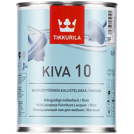 KIVA 10 (КИВА 10 ТИККУРИЛА) - универсальный акрилатный лак для мебели, матовый KIVA 10 (КИВА 10 ТИККУРИЛА) - универсальный акрилатный лак для мебели, матовый