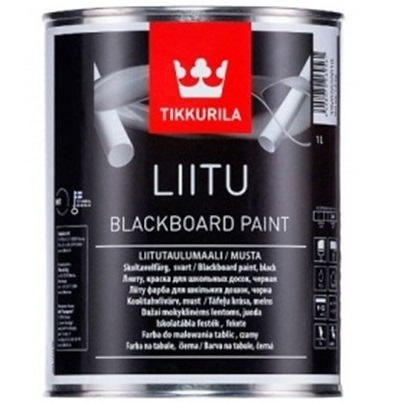 LIITU (ЛИИТУ ТИККУРИЛА) - краска для школьных досок, чёрная №202 LIITU (ЛИИТУ ТИККУРИЛА) - краска для школьных досок, чёрная №202