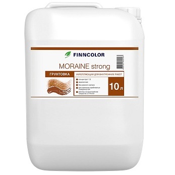 MORAINE STRONG (МОРАЙН СТРОНГ) грунтовка укрепляющая для внутренних работ (концентрат 1:3) MORAINE STRONG (МОРАЙН СТРОНГ) грунтовка укрепляющая для внутренних работ (концентрат 1:3)
