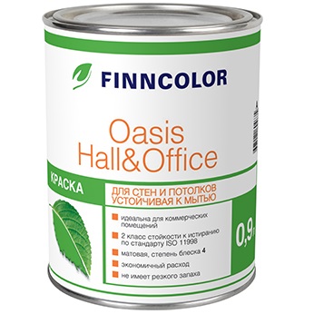 OASIS Hall & Office (ОАЗИС ХОЛЛ и ОФИС) Краска водно-дисперсионная для стен и потолков, базис А OASIS Hall & Office (ОАЗИС ХОЛЛ и ОФИС) Краска водно-дисперсионная для стен и потолков, базис А