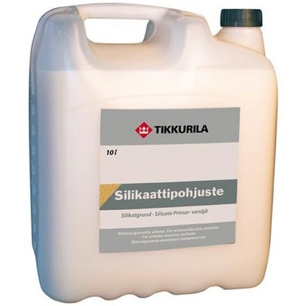 SILIKAATTIPOHJUSTE (СИЛИКАТНАЯ ГРУНТОВКА ТИККУРИЛА) - фасадный грунт на основе жидкого стекла SILIKAATTIPOHJUSTE (СИЛИКАТНАЯ ГРУНТОВКА ТИККУРИЛА) - фасадный грунт на основе жидкого стекла