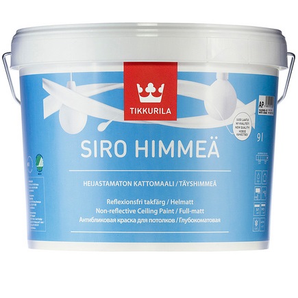 SIRO HIMMEA (СИРО МАТ ТИККУРИЛА) - антибликовая акрилатная краска для потолков SIRO HIMMEA (СИРО МАТ ТИККУРИЛА) - антибликовая акрилатная краска для потолков