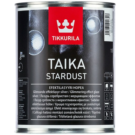 TAIKA STARDUST (ТАЙКА СТАРДАСТ ТИККУРИЛА) - лазурь с мерцающим эффектом, серебристая TAIKA STARDUST (ТАЙКА СТАРДАСТ ТИККУРИЛА) - лазурь с мерцающим эффектом, серебристая