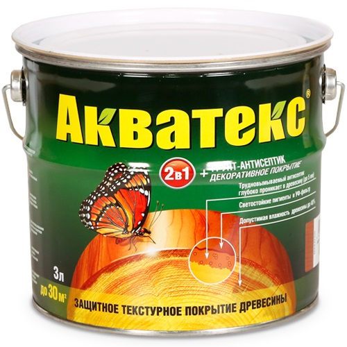 АКВАТЕКС - защитно-декоративное покрытие для древесины АКВАТЕКС - защитно-декоративное покрытие для древесины