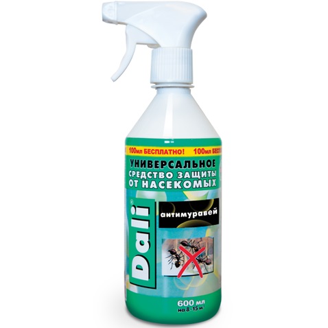 DALI (ДАЛИ) АНТИМУРАВЕЙ - универсальное инсектицидное средство для защиты от насекомых DALI (ДАЛИ) АНТИМУРАВЕЙ - универсальное инсектицидное средство для защиты от насекомых