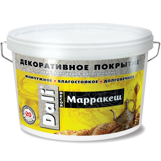 DALI-DECOR (ДАЛИ ДЕКОР) МАРРАКЕШ - акриловое перламутровое декоративное покрытие DALI-DECOR (ДАЛИ ДЕКОР) МАРРАКЕШ - акриловое перламутровое декоративное покрытие