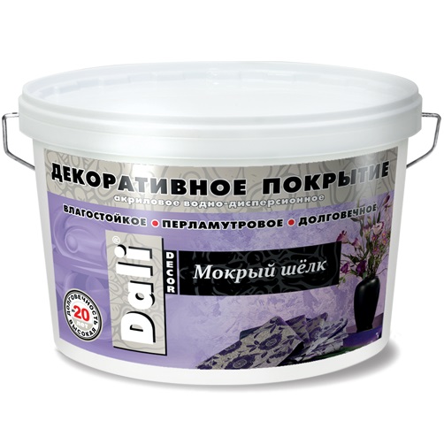 DALI-DECOR (ДАЛИ ДЕКОР) МОКРЫЙ ШЕЛК - акриловое декоративное покрытие DALI-DECOR (ДАЛИ ДЕКОР) МОКРЫЙ ШЕЛК - акриловое декоративное покрытие
