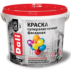 DALI (ДАЛИ) Краска Суперэластичная Фасадная - трещиностойкая для наружных и внутренних работ DALI (ДАЛИ) Краска Суперэластичная Фасадная - трещиностойкая для наружных и внутренних работ