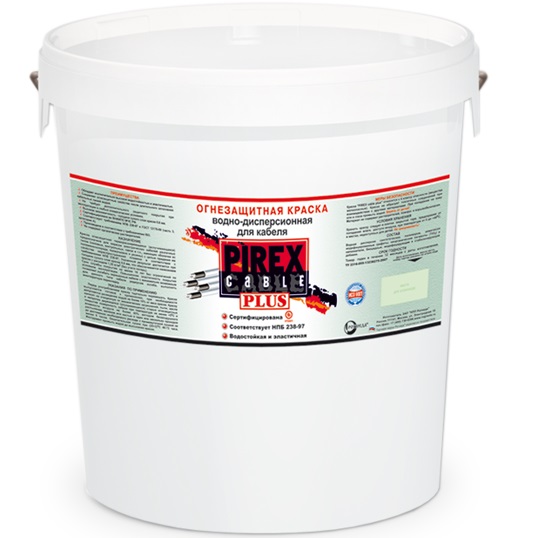 PIREX-CABLE PLUS (ПИРЕКС-КАБЕЛЬ ПЛЮС) - огнезащитная краска для электрических кабелей эластичная PIREX-CABLE PLUS (ПИРЕКС-КАБЕЛЬ ПЛЮС) - огнезащитная краска для электрических кабелей эластичная