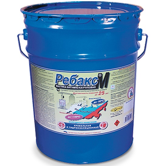 РЕБАКС-М - битумно-каучуковая мастика для гидроизоляции и кровли РЕБАКС-М - битумно-каучуковая мастика для гидроизоляции и кровли