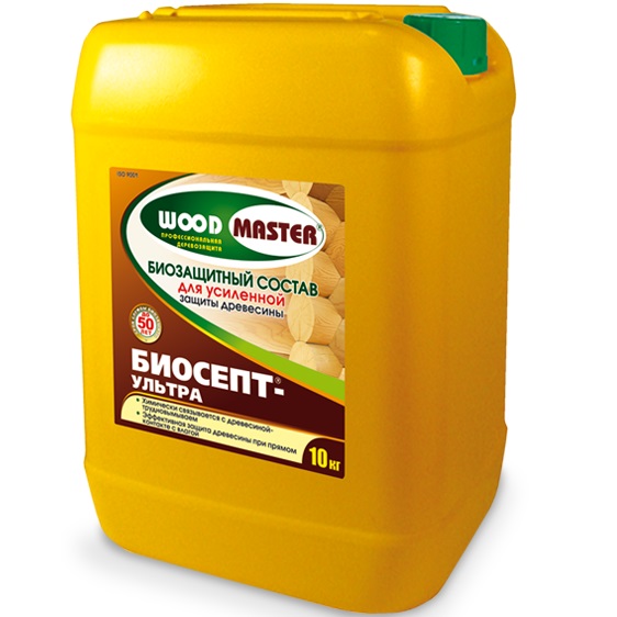 WOODMASTER БИОСЕПТ-УЛЬТРА (РОГНЕДА) - трудновымываемый биозащитный состав для древесины WOODMASTER БИОСЕПТ-УЛЬТРА (РОГНЕДА) - трудновымываемый биозащитный состав для древесины