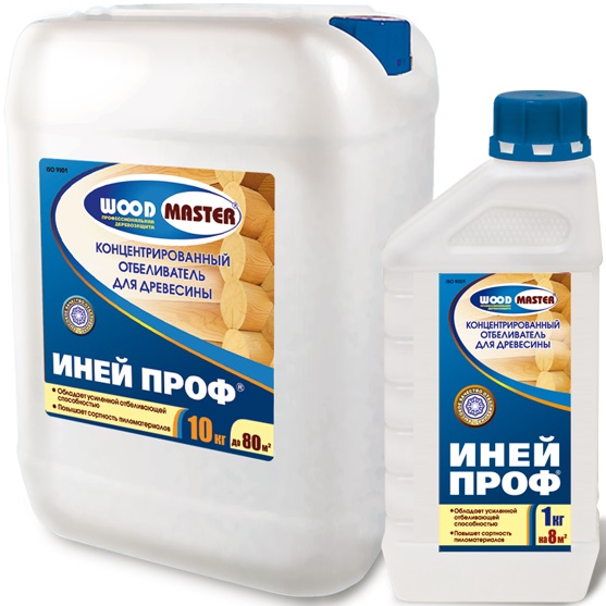 WOODMASTER ИНЕЙ ПРОФ - концентрированный отбеливатель для древесины WOODMASTER ИНЕЙ ПРОФ - концентрированный отбеливатель для древесины