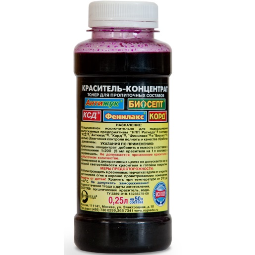 WOODMASTER Краситель-концентрат для пропиточных составов WOODMASTER Краситель-концентрат для пропиточных составов