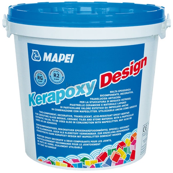 Kerapoxy Design (Керапокси) — двухкомпонентный эпоксидный шовный заполнитель для стеклянной мозаики Kerapoxy Design (Керапокси) — двухкомпонентный эпоксидный шовный заполнитель для стеклянной мозаики
