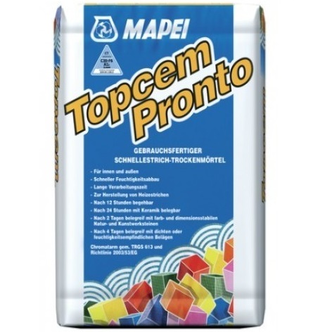 Topcem Pronto - раствор с контролируемой усадкой д/быстросохнущих стяжек Topcem Pronto - раствор с контролируемой усадкой д/быстросохнущих стяжек