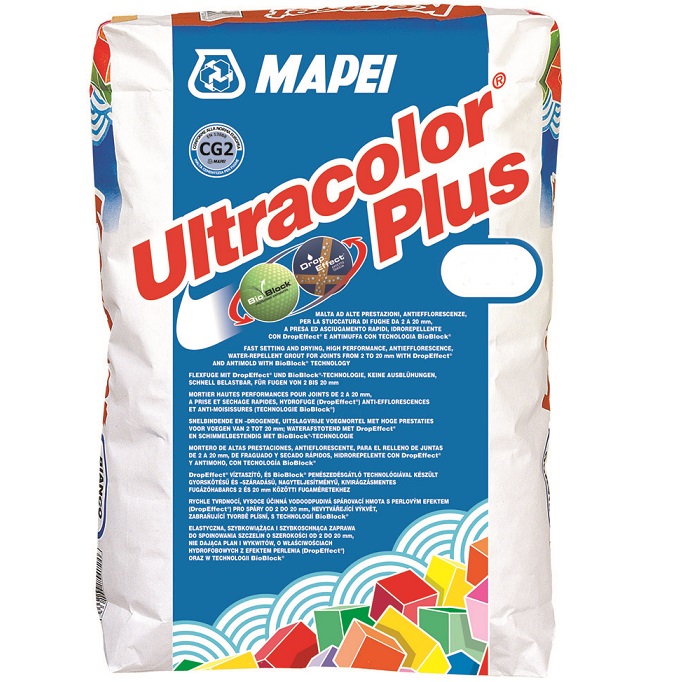ULTRACOLOR PLUS MAPEI (УЛЬТРАКОЛОР ПЛЮС) — затирка швов для плитки 