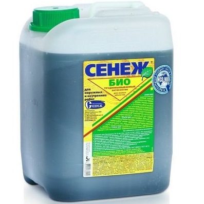 СЕНЕЖ БИО — консервирующий трудновымываемый антисептик для жилых объектов в тяжелых условиях эксплуатации СЕНЕЖ БИО — консервирующий трудновымываемый антисептик для жилых объектов в тяжелых условиях эксплуатации