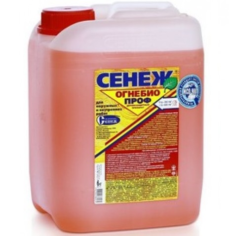 СЕНЕЖ ОГНЕБИО ПРОФ — комплексная огнебиозащита древесины с усиленным огнезащитным действием СЕНЕЖ ОГНЕБИО ПРОФ — комплексная огнебиозащита древесины с усиленным огнезащитным действием