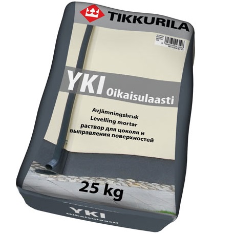 YKI OIKAISULAASTI (ЮКИ ТИККУРИЛА) - отделочный раствор для выправления поверхностей YKI OIKAISULAASTI (ЮКИ ТИККУРИЛА) - отделочный раствор для выправления поверхностей