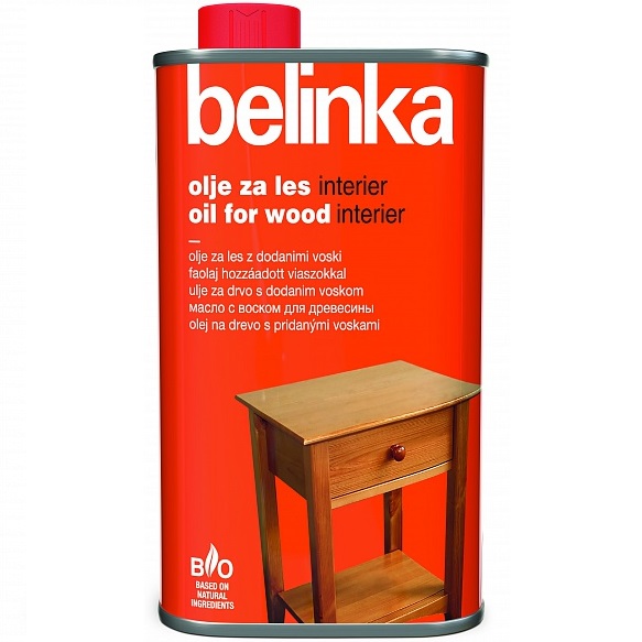 BELINKA OIL FOR WOOD INTERIER (Белинка Масло для Дерева Интерьерное) - масло с воском для древесины внутри помещений BELINKA OIL FOR WOOD INTERIER (Белинка Масло для Дерева Интерьерное) - масло с воском для древесины внутри помещений