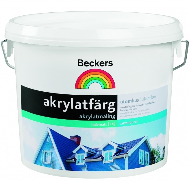 AKRYLATFARG (BECKERS) - полуматовая фасадная краска AKRYLATFARG (BECKERS) - полуматовая фасадная краска
