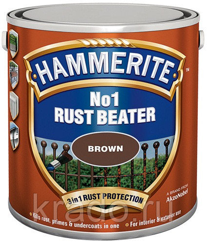 HAMMERITE No.1 RUST BEATER (ХАММЕРАЙТ №1 РАСТ БИТЕР) - антикоррозионное грунтовочное покрытие для металлических поверхностей HAMMERITE No.1 RUST BEATER (ХАММЕРАЙТ №1 РАСТ БИТЕР) - антикоррозионное грунтовочное покрытие для металлических поверхностей