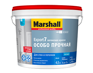 Export 7 (Marshall) — матовая краска для стен и потолков Export 7 (Marshall) — матовая краска для стен и потолков