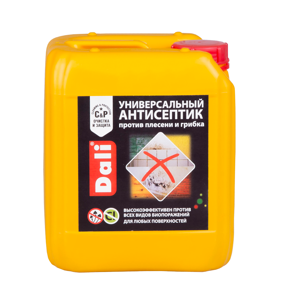 DALI (ДАЛИ) Универсальный Антисептик - состав против плесени и грибка DALI (ДАЛИ) Универсальный Антисептик - состав против плесени и грибка