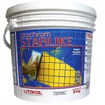LITOCHROM STARLIKE - двухкомпонентный эпоксидный состав для укладки и затирки керамической плитки и мозаики, нейтральный С.340 LITOCHROM STARLIKE - двухкомпонентный эпоксидный состав для укладки и затирки керамической плитки и мозаики, нейтральный С.340