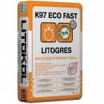 LITOGRES K97 ECO FAST - беспылевая быстротвердеющая клеевая смесь для керамогранита и плитки LITOGRES K97 ECO FAST - беспылевая быстротвердеющая клеевая смесь для керамогранита и плитки